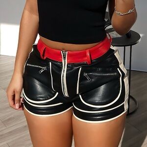 Francesca Leather Shorts
